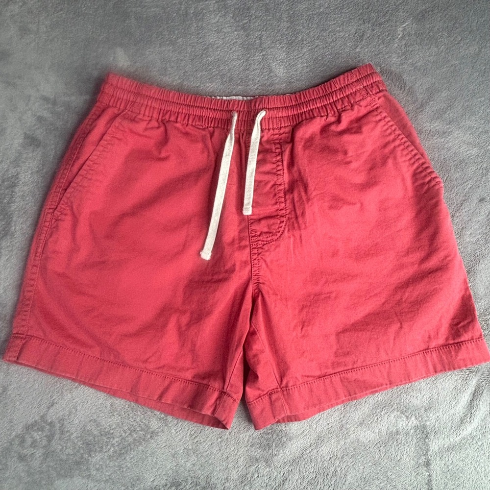 J.Crew Dock Shorts Men's Small Pink Cotton Stretch Re-Imagined Elastic 28x6
